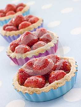 Strawberry Custard Tarts