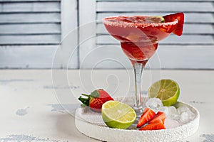 Strawberry daiquiri cocktail