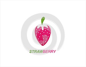 Strawberry design logo