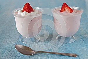 Strawberry Dessert, Bavarian cream