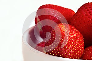Strawberry in dish