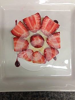 Strawberry dish