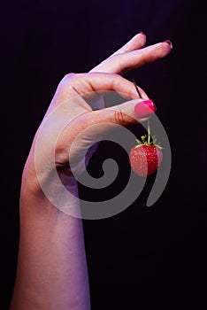 Strawberry in the evening