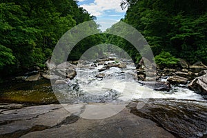 Strawberry falls, Gorges State Park in the Nantahala National Forest