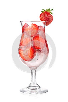 Strawberry fizz cocktail photo
