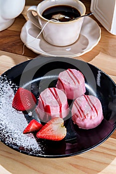 Strawberry Frosting Tea Cakes