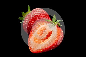 Strawberry fruit closeup