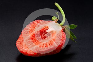 Strawberry fruit closeup
