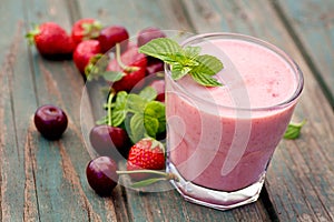 Strawberry fruit drink