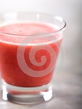 Strawberry fruit smoothie