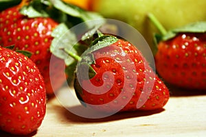 Strawberry fruits