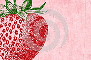 Strawberry Glitter Scrapbook Background photo