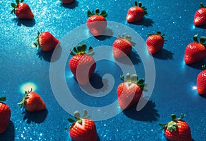 Strawberry glitter scrapbook Background for craft etc