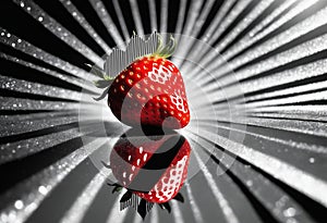 Strawberry glitter scrapbook Background for craft etc