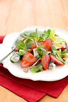 Strawberry gorgonzola salad photo