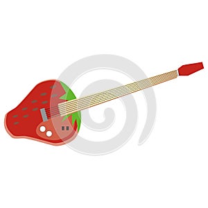 Strawberry guitar