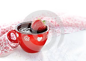 Strawberry hot Chocolate