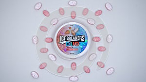Strawberry Ice Breakers mints mandala layout 1