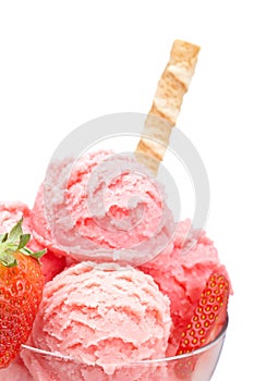 Strawberry ice cream