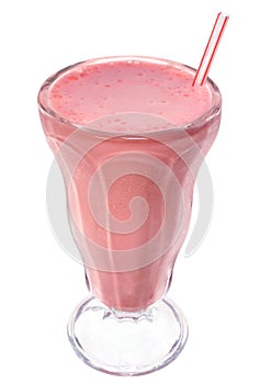 Strawberry ice cream milkshake drink photo