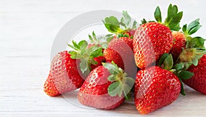 Strawberry isolated. Strawberries with leaf isolate. Whole and half of strawberry on white. Strawberries isolate on white