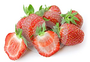 Strawberry isolated on a white