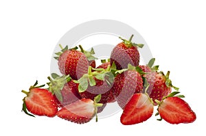 Strawberry isolated on white photo