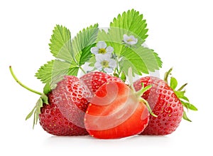 Strawberry isolated on a white