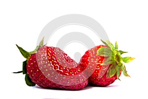 Strawberry isolated on white background.