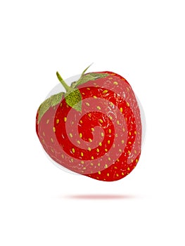 Strawberry isolated on white background nutrient appetizing