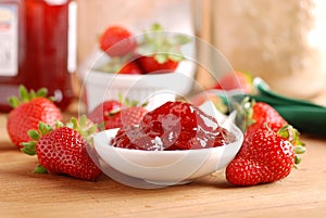 Strawberry jam photo