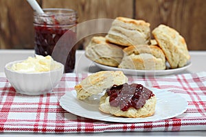 Strawberry Jam and Biscuits