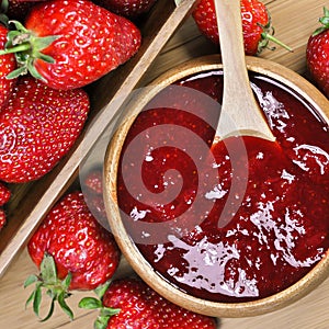 Strawberry jam or marmalade