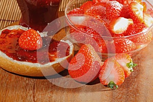 Strawberry, jam, marmalade