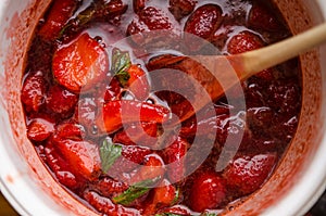 Strawberry jam photo