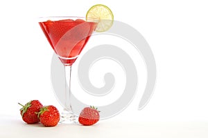 Strawberry juice or cocktail