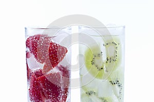 Strawberry and Kiwi drinks