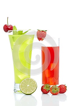 Strawberry and kiwi juice