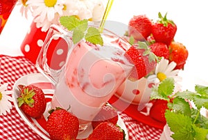 Strawberry milkshake