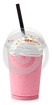 Strawberry milkshake photo