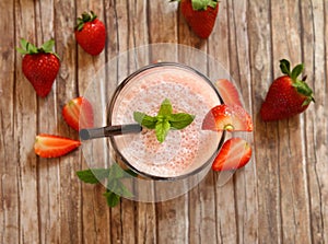 Strawberry milkshake