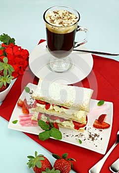 Strawberry Mille Feuille photo