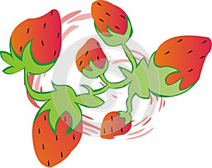 Strawberry Mix -Vector Image