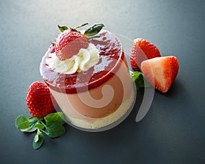 Strawberry mousse