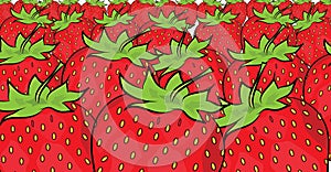 Strawberry pattern illustration