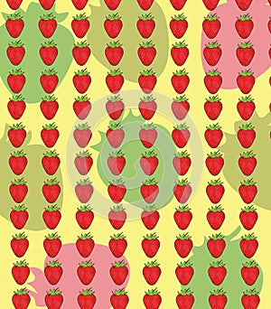 Strawberry pattern illustration