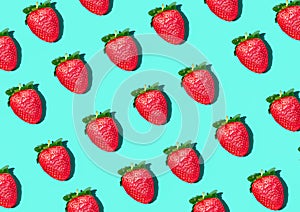 Strawberry Pattern of strawberrys on pastel colored background stwawberry full and sliced place on background wallpaper pattern