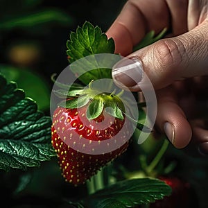 strawberry picking