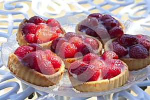 Strawberry pies photo