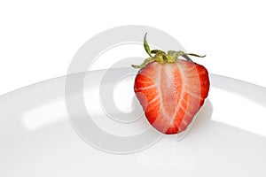 Strawberry on plate